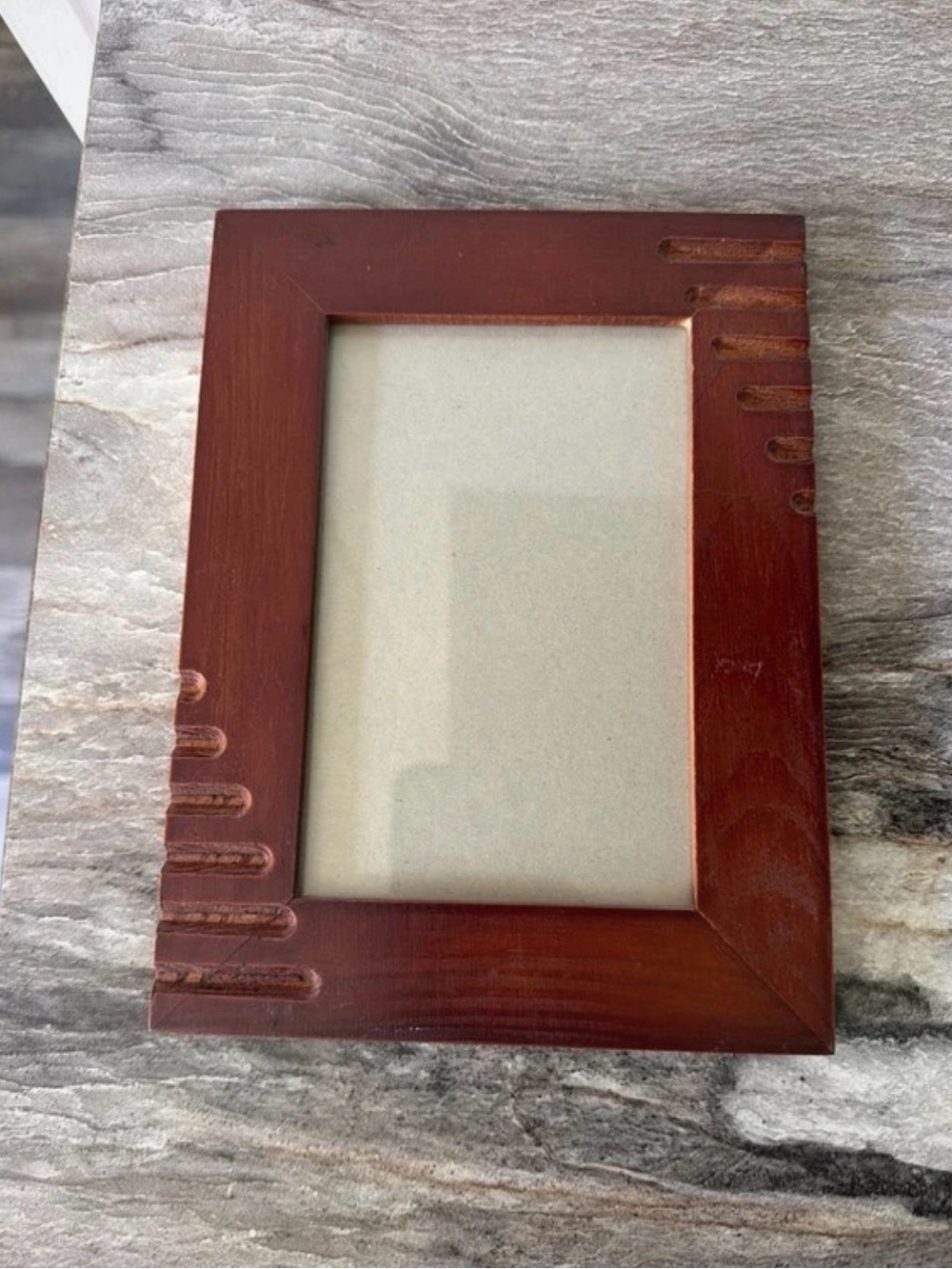 Wooden Photo Frame - Brown Rustic Home Accent